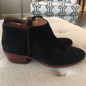 Sam Edelman Petty Black suede booties
